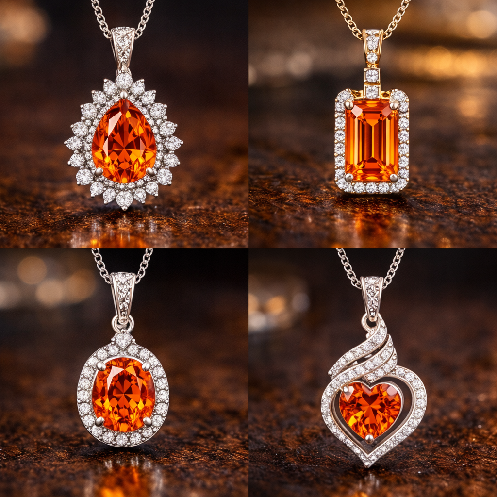 天然芬达石裸石｜橙黄色彩色宝石｜高净度芬达石｜可定制戒指吊坠,淘宝优惠券,粉丝福利购,淘宝优惠卷