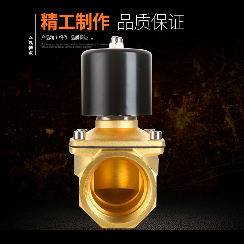 常闭电磁阀水阀开关阀AC220V气阀电子进水阀DC2412V4分6分1寸2寸 - 图2