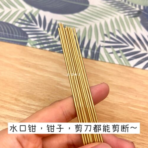 【红豆粘土】粘土盲盒娃娃人偶铜棒铜桩支架/支撑玩偶内部 黄铜丝 - 图1
