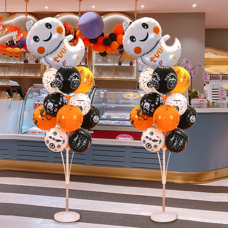 万圣节充气装饰气球南瓜幽灵道具摆件幼儿园商场店铺门口场景布置 - 图0