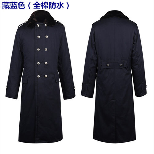 冷库棉大衣军迷绿大衣加厚纯棉花黄大衣长款保安服劳保活面可拆洗 - 图1