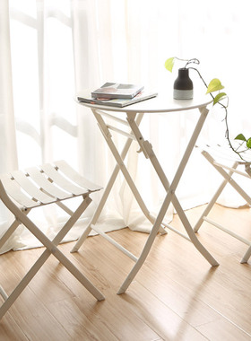 户外户外折叠圆桌铁艺简约