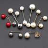 Pin button pearl anti-shine and versatile