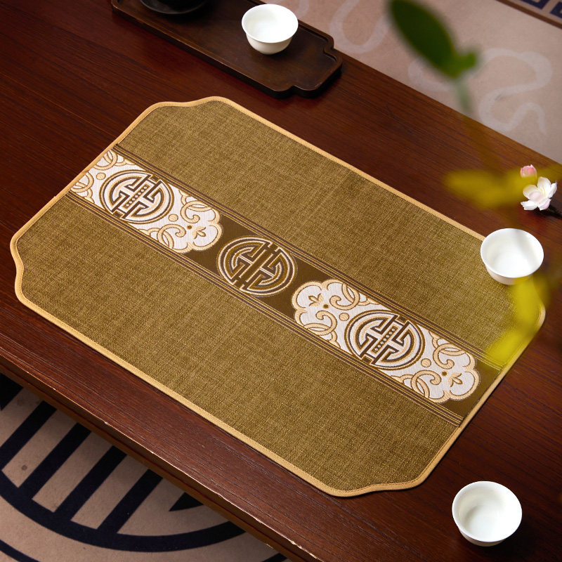 新中式餐垫茶席茶垫沥水垫防滑杯垫茶杯垫隔热垫餐桌垫定制桌旗,淘宝优惠券,粉丝福利购,淘宝优惠卷