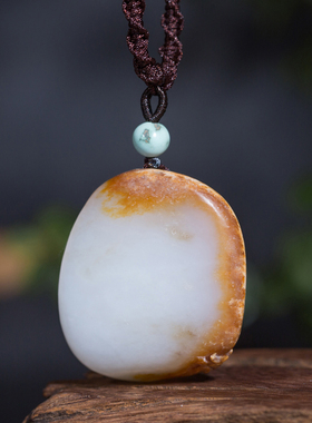 白糯油润新疆和田玉弥勒佛挂坠