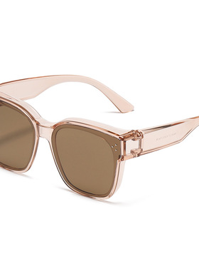 迪亚龙偏光太阳镜男女可套近视镜防紫外线套镜时尚轻盈墨镜可折叠