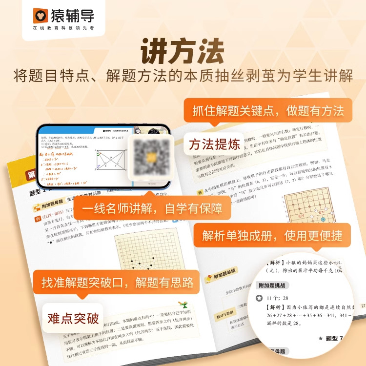 正版 猿辅导高频附加题易错题数学思维专项训练人教版一二三四五年级六年级上册下册下上 小学数学同步练习袁辅导小猿口算旗舰店