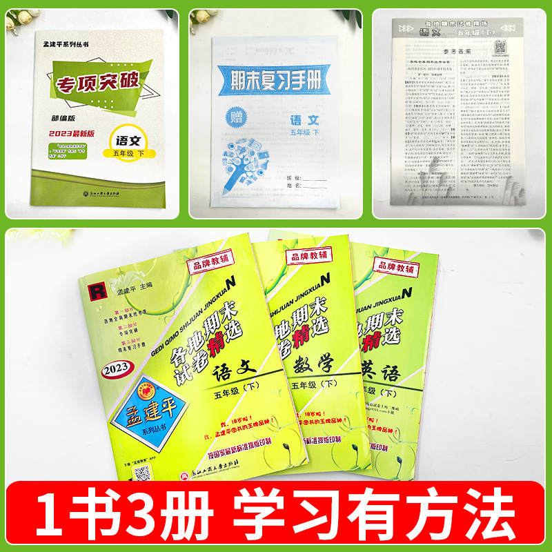 孟建平各地期末试卷精选一二三年级四五年级六年级上册下册试卷测试卷全套语文数学英语科学人教版北师大版浙江省期末总复习卷子下-图2