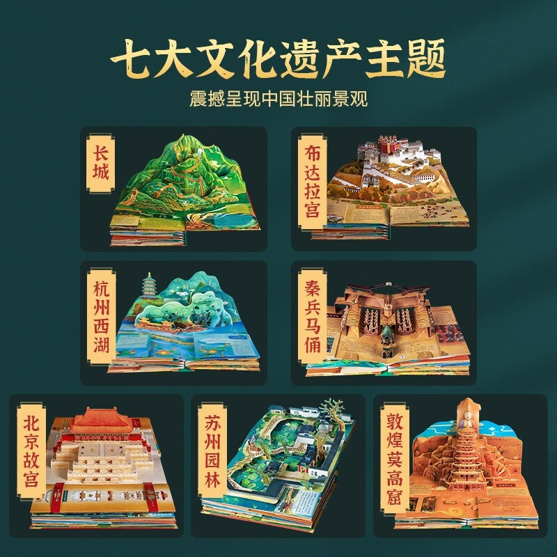 这就是中国立体书青葫芦儿童3d翻翻机关书我们的中国绘本3-6-12岁早教益智玩具书籍打开故宫北京科普百科全书圣诞节新年生日送礼物