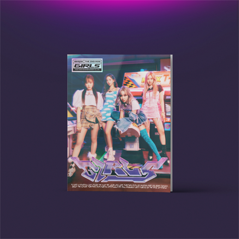 Spot genuíne AESPA альбом GIRLS мини 2 новый альбом CD карта плакат вокруг странного огня