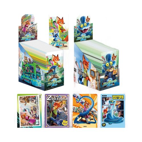 跨境Zootopia2动漫收场卡疯狂动物城卡包盲袋稀有甜蜜cp抽ssr卡牌 - 图2