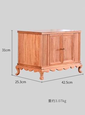 天纵缅甸花梨全独清上云烟柜