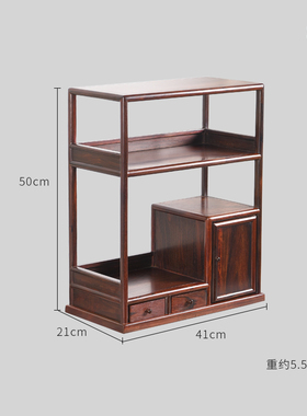 独板书房大红酸枝中式