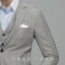 Ai Fan House Kinh doanh Kẻ sọc Thường xuyên Phù hợp với Nam Dress Dress Thời trang Xám Houndstooth Slim Suit Suit Suit - Suit phù hợp vest nam đẹp Suit phù hợp
