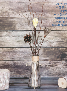 莲蓬干花风干插花创意diy摆件