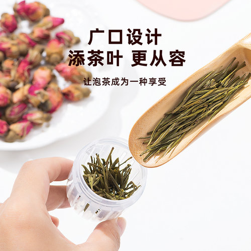 希乐茶滤食品级材质家用泡茶过滤器茶漏茶仓泡茶球保温杯通用配件 - 图1