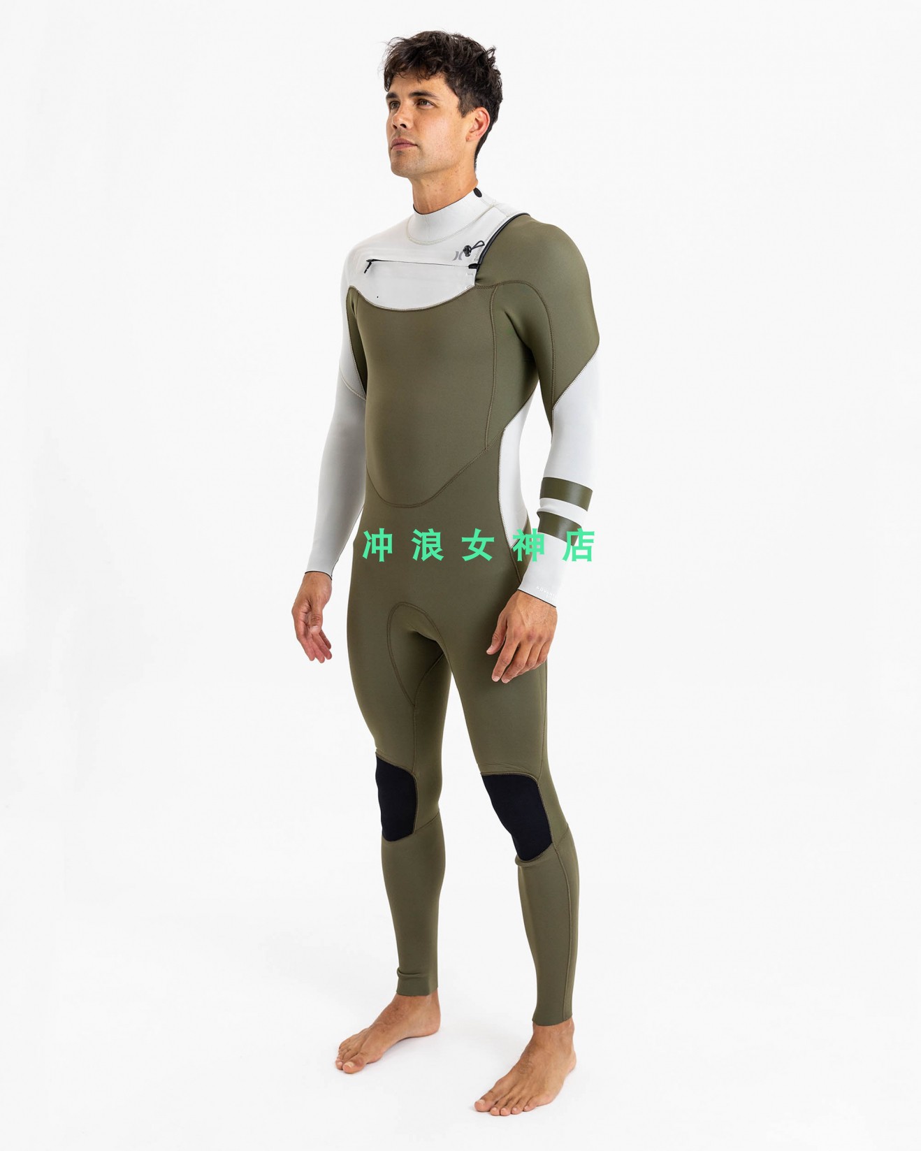 现货Hurley3/2mm冲浪防寒服湿衣潜水服深潜浮潜防晒全身男wetsuit-图0