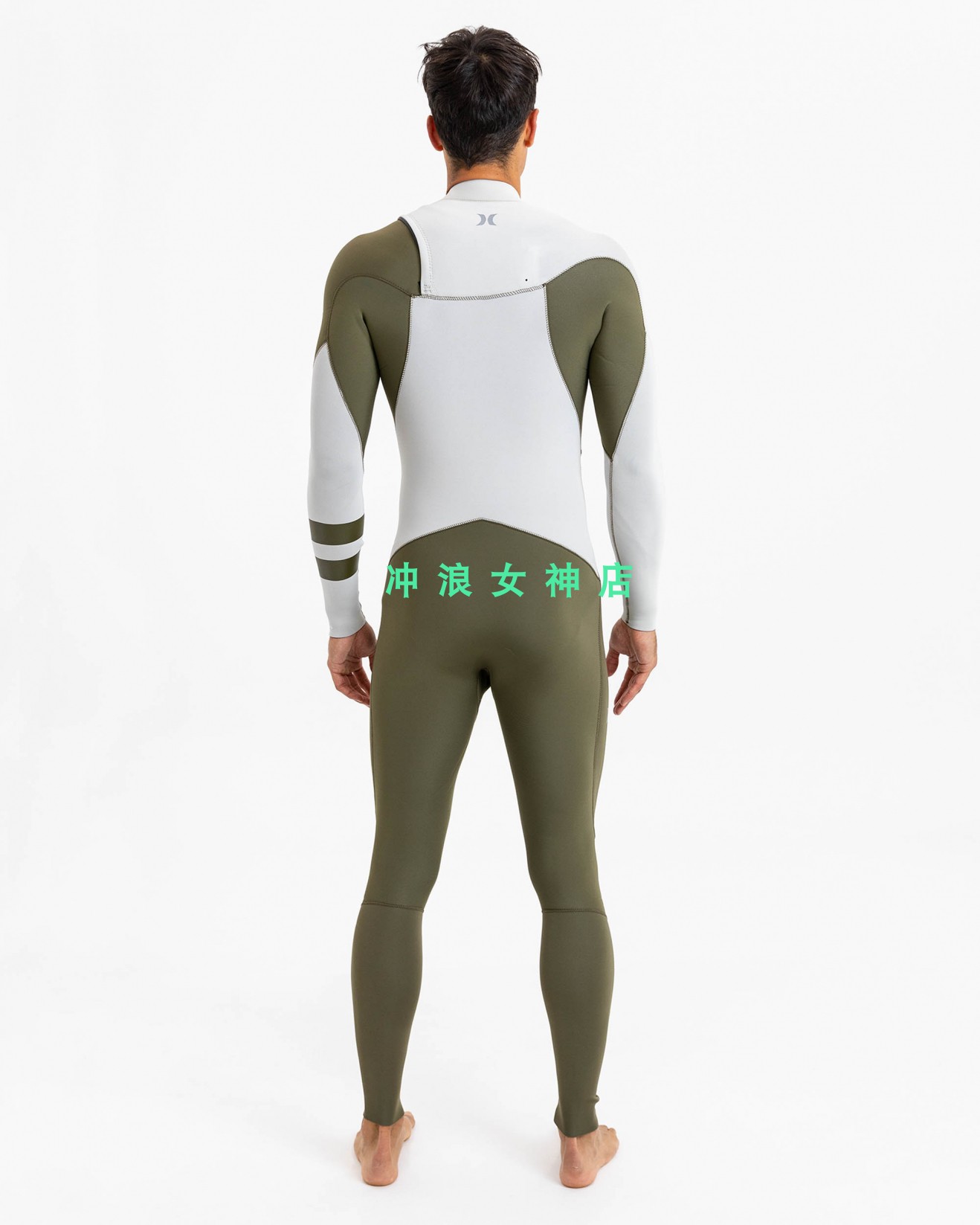 现货Hurley3/2mm冲浪防寒服湿衣潜水服深潜浮潜防晒全身男wetsuit-图1