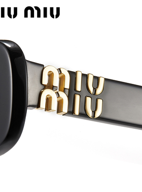 缪缪女士时尚方框墨镜