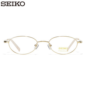 SEIKO精工眼镜框钛合金女商务小框眼镜架可配高度数近视镜片2027