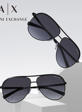 阿玛尼时尚复古飞行员太阳镜