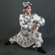 Ping Liyuan satin embroidery opera Dai Wusheng wrap