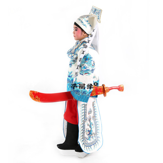 Peking opera children's mandarin jackets children's Bao Gong bodyguards children's extras Dynasty Mahan Zhang Long Zhao Hu costume mandarin jackets