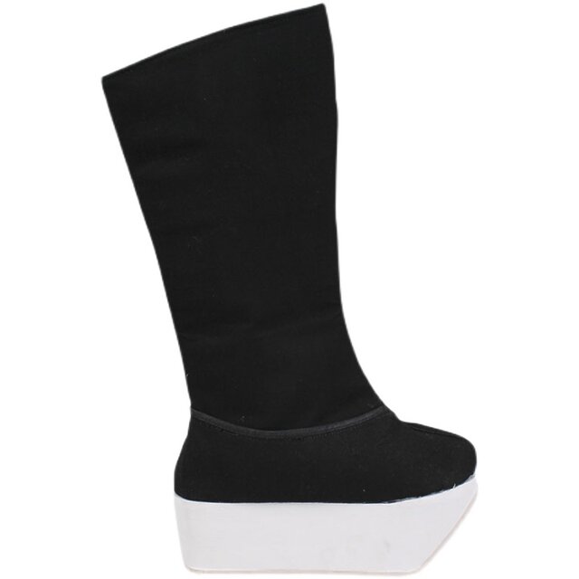 Ping Liyuan opera men's high boots Peking opera thick soles facing square