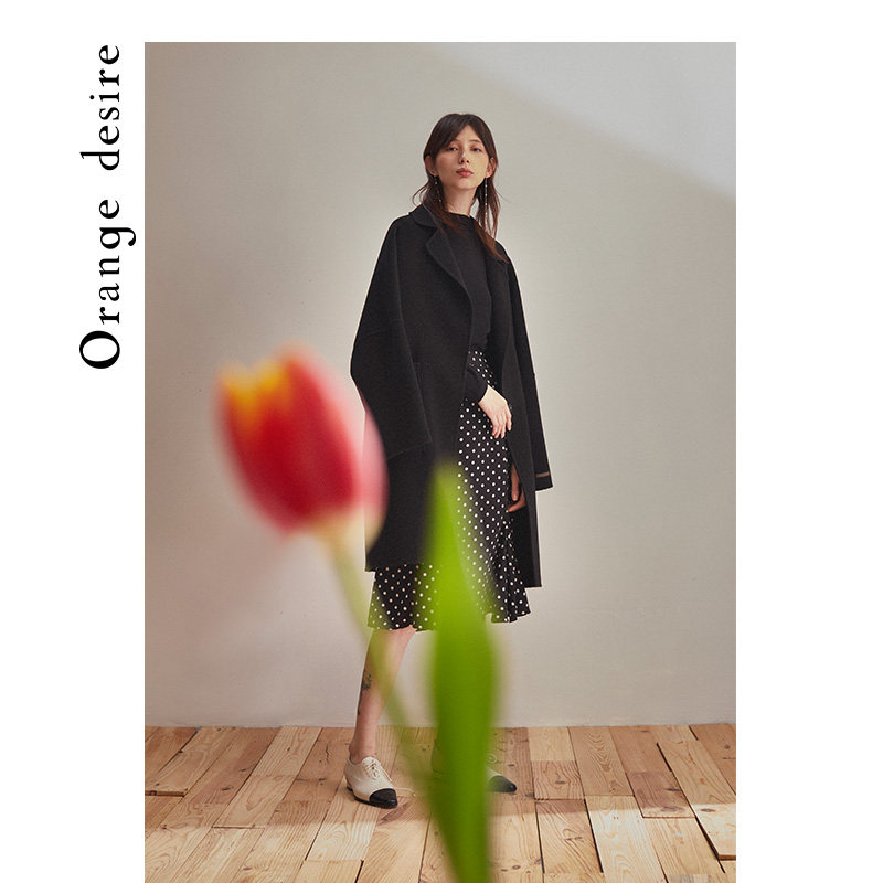 orange desire外套女中长款2019 orangedesire毛呢外套