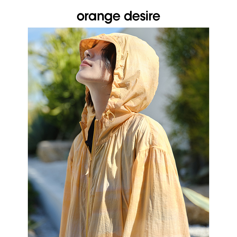 【现货O+光自由防晒】orange desire多巴胺晕染高倍防晒服2024新 - 图3