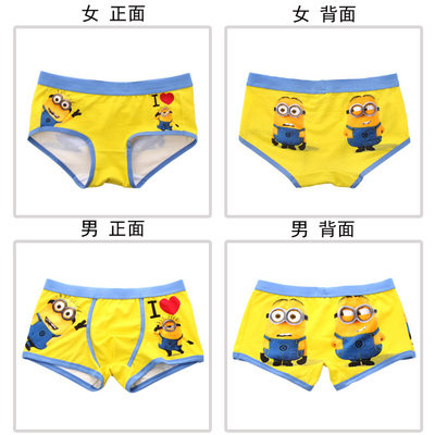 男士内裤纯棉可爱卡通四角短裤头透气舒适男生平角裤潮流宽松裤衩 - 图3