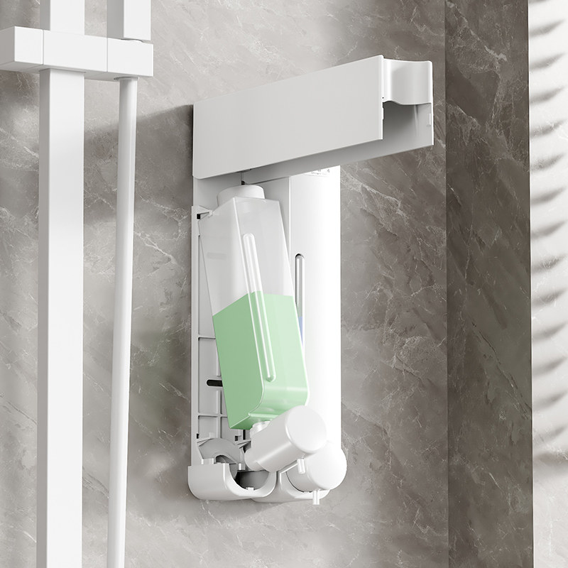 免钉壁挂式酒店浴室厨房给皂器挂壁洗手液沐浴露洗发露按压皂液器,淘宝优惠券,粉丝福利购,淘宝优惠卷