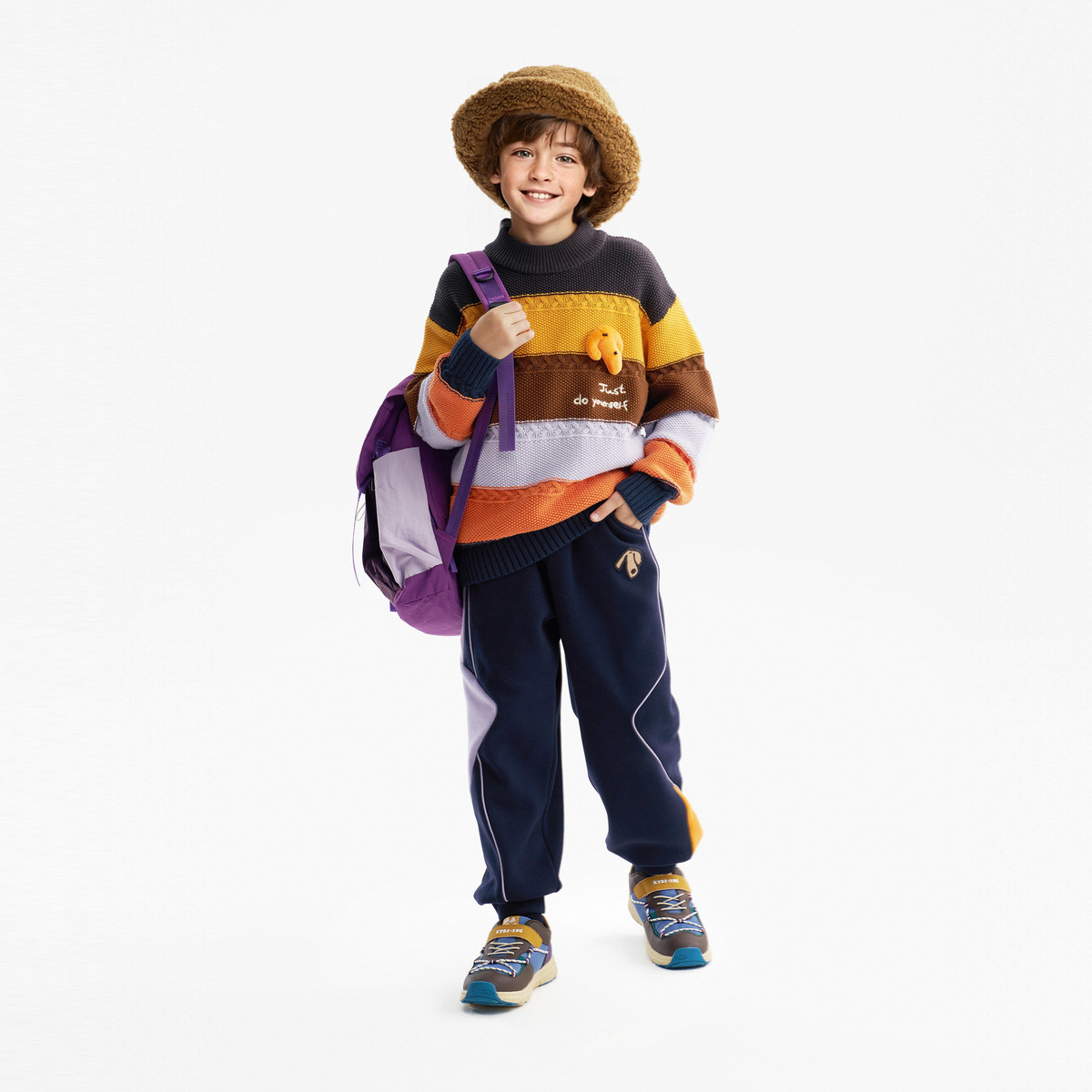 [VIP]MQD童装男童毛衣针织衫2025冬季新款儿童加厚保暖半高领条纹,淘宝优惠券,粉丝福利购,淘宝优惠卷