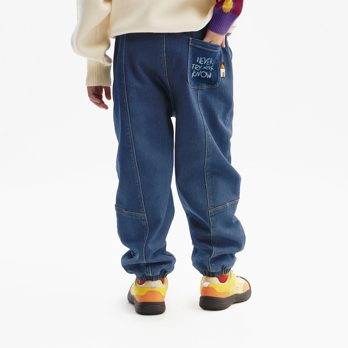 【蓄暖】MQD童装男童加绒牛仔裤25冬新款儿童加厚保暖潮酷长裤子,淘宝优惠券,粉丝福利购,淘宝优惠卷