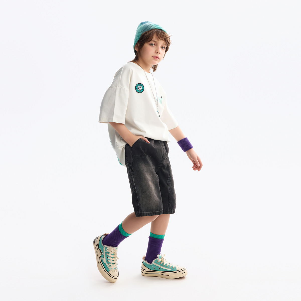 【吸湿速干】MQD童装儿童t恤25夏季新款五分袖男童短袖宝宝上衣,淘宝优惠券,粉丝福利购,淘宝优惠卷