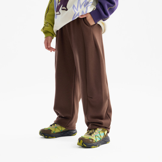 MQD Children's Clothing Children's Velvet Sports Pants 2025 Winter New Men's and Women's Same Style Thickened Warm and Versatile Casual Pants