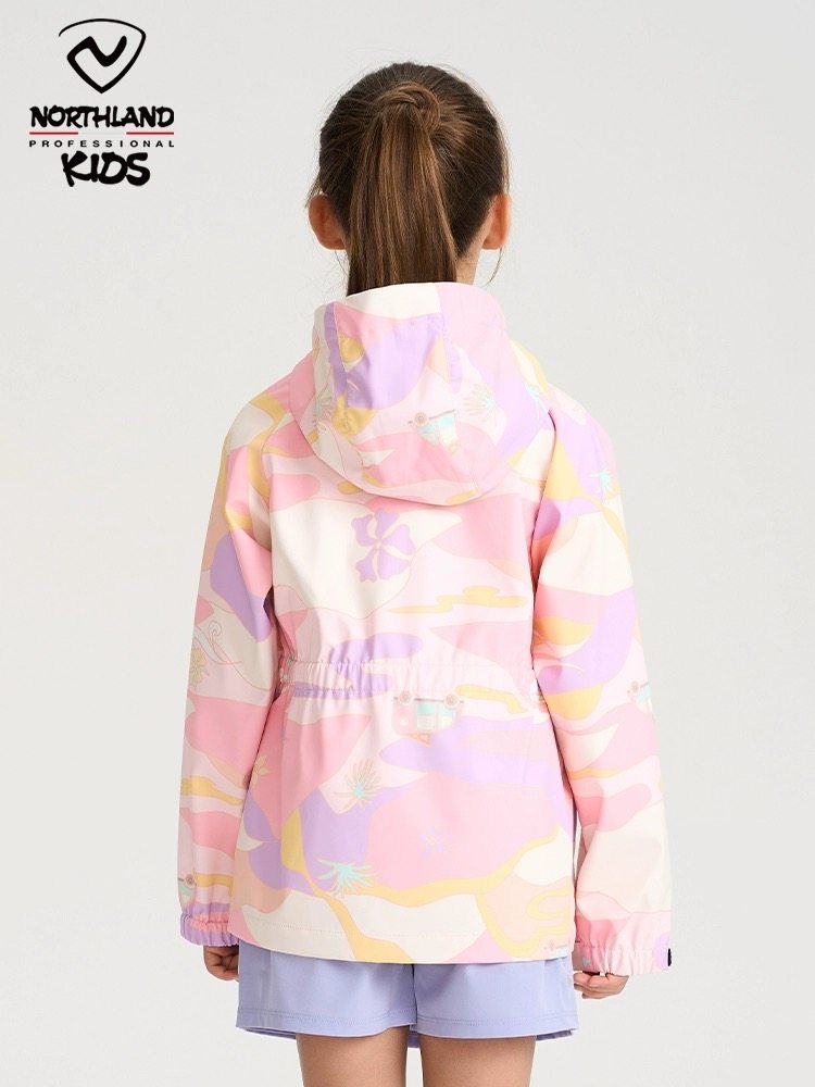 NORTHLAND女童单层冲锋衣春季新品时尚防风防泼水户外夹克,淘宝优惠券,粉丝福利购,淘宝优惠卷