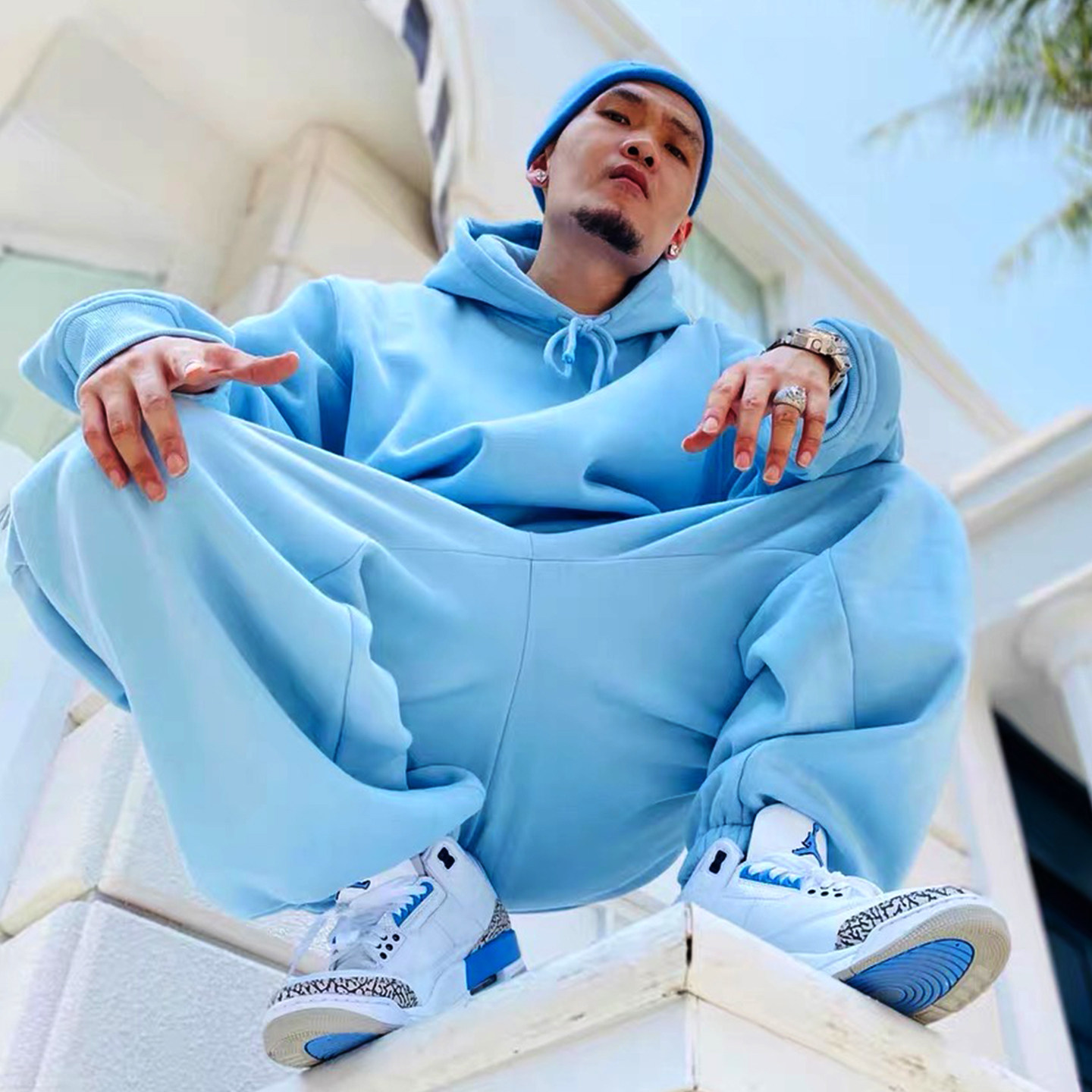 hiphop纯色加绒帽衫嘻哈说唱街舞90s美式街头宽松套头卫衣男秋冬,淘宝优惠券,粉丝福利购,淘宝优惠卷