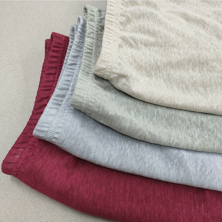 男100%汉麻针织纯色平角内裤 舒适宽松吸汗透气爸爸平角短裤裤衩 - 图0