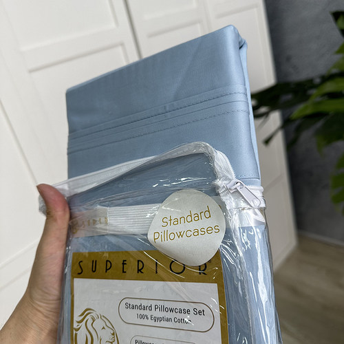 实实在在的好货 埃及长绒棉140支1500根枕套50X74 50X90一只装 - 图1