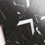 Самостоятельная северная шестиугональная кирпичная туалетная туалетная металлическая алмазная кухня мозаика белая мраморная мраморная плитка ванной комнаты