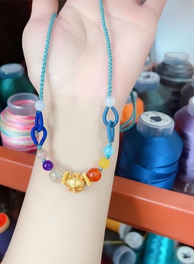 小红书同款项链周家同款编织项链