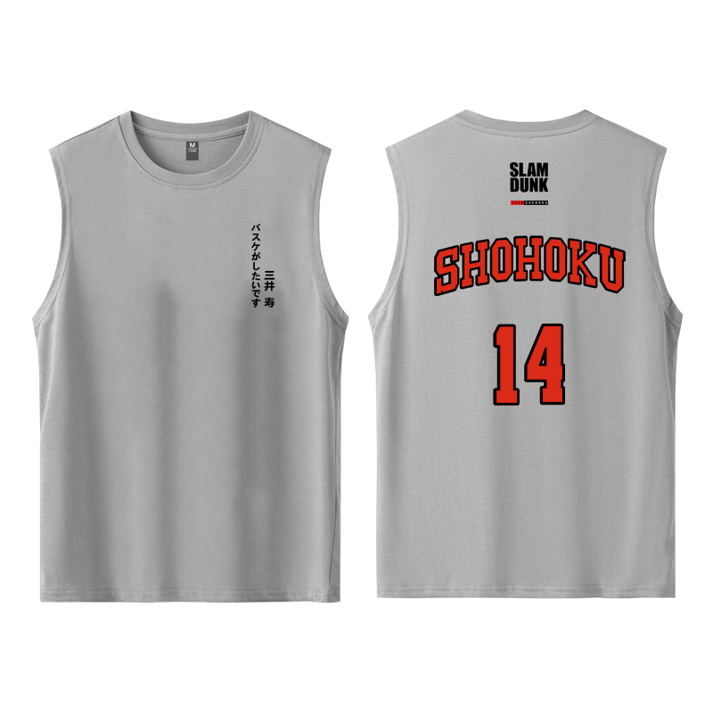 灌篮高手湘北五虎可定制纯棉男t恤 沃纶物语服饰T恤