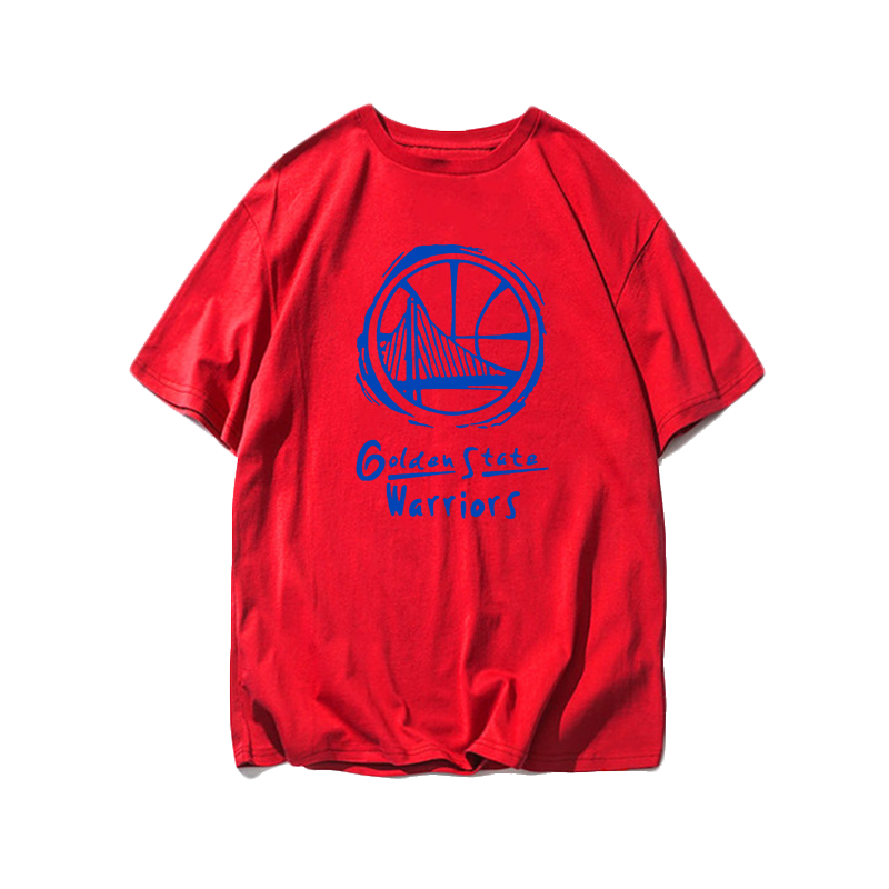 勇士warriors库里篮球运动纯棉t恤 沃纶物语服饰T恤