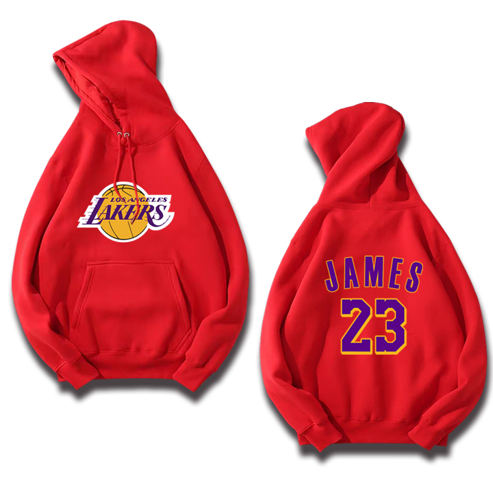 洛杉矶湖人队篮球运动保暖23卫衣 沃纶物语服饰卫衣