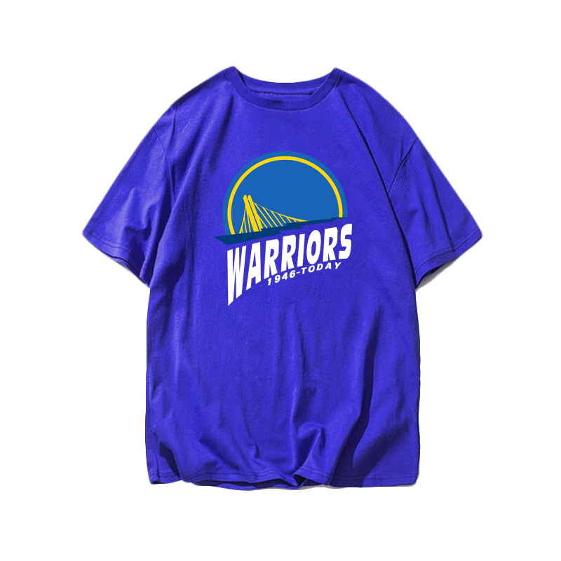 勇士warriors库里篮球运动纯棉t恤 沃纶物语服饰T恤