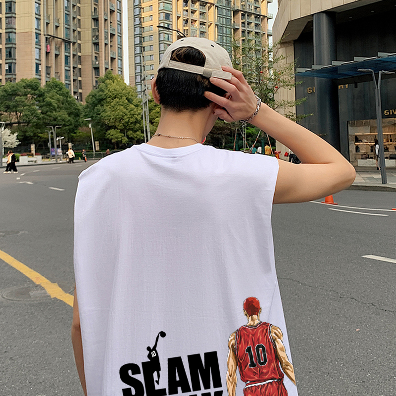灌篮高手slamdunk我想打篮球t恤衫 沃纶物语服饰T恤