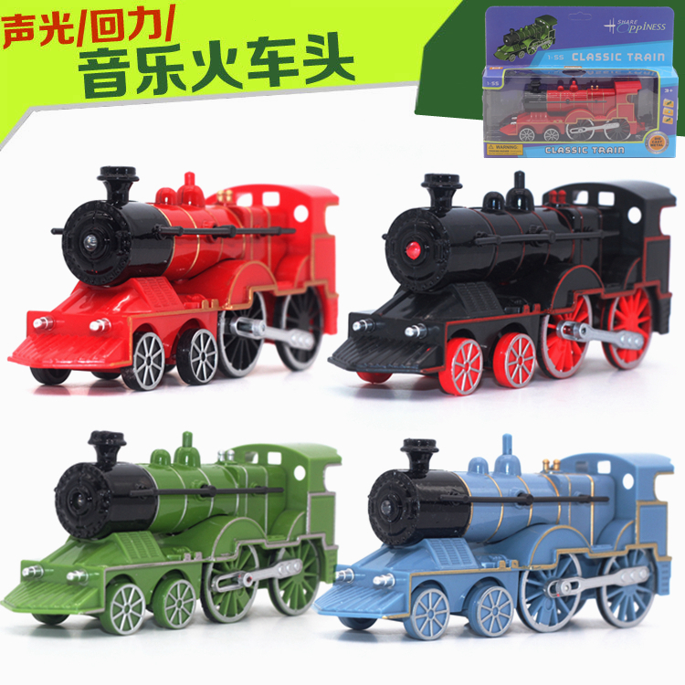 怀旧东风火车模型 蒸汽绿皮回力套装 可连接仿真复古口袋儿童玩具 - 图3