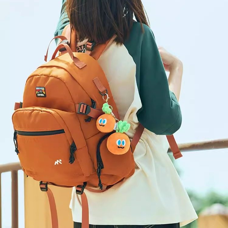 STAYREAL STAY WILD双背包男女胡萝卜色休闲新款大容量防水双肩包,淘宝优惠券,粉丝福利购,淘宝优惠卷