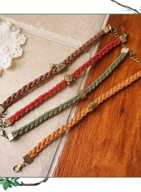 卡通动物日系文艺范手环